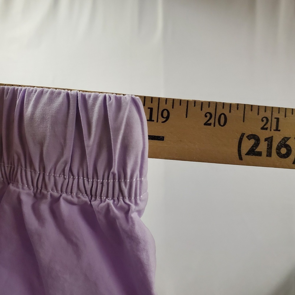 Aerie Wide‎ Leg Cargo Pants Women XL Pastel Purple Cotton Pocket Drawstring - Picture 4 of 10